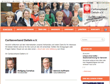 Tablet Screenshot of caritas-datteln.de